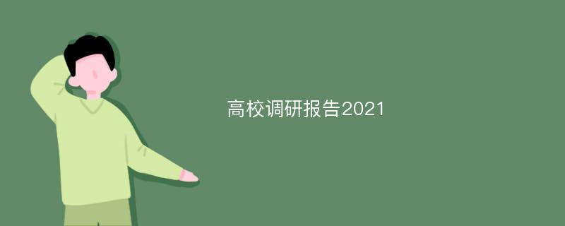 高校调研报告2021